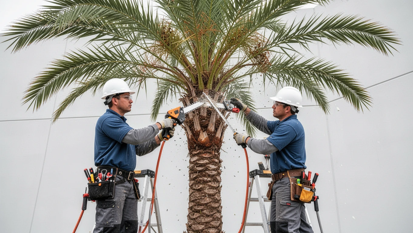 Palm Tree Trimming